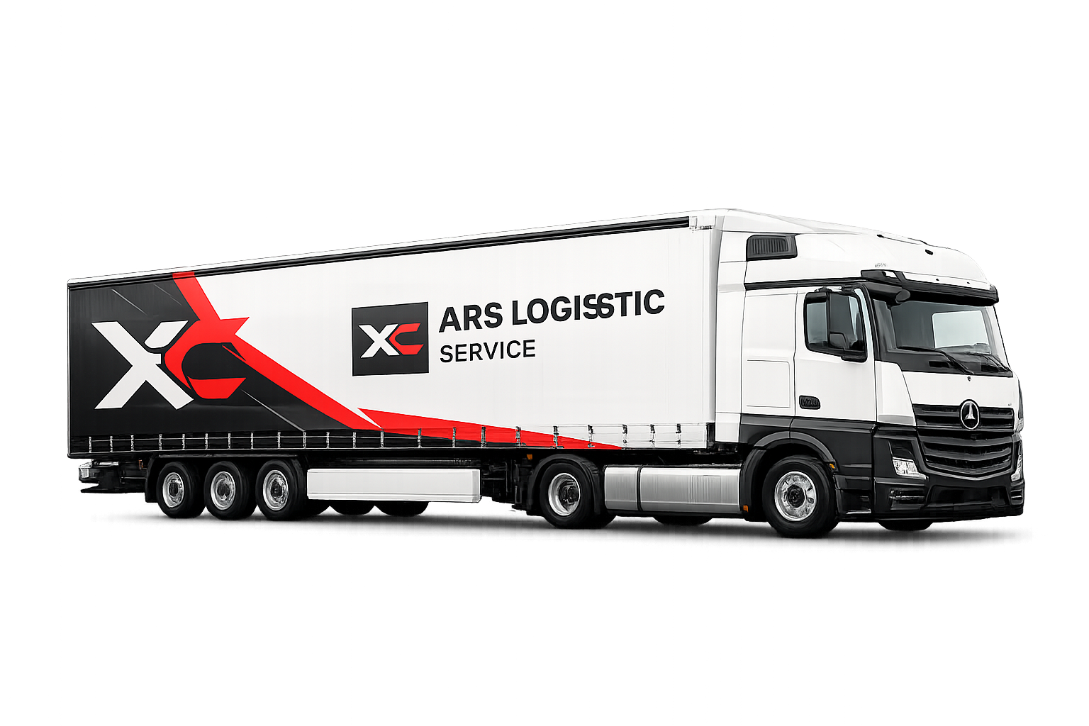 XCars Mercedes Actros Sattelzug mit Curtainsider-Auflieger